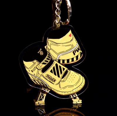 China Plastic Key Chain Custom Clear Acrylic Custom Printed Anime Cheap Engraved Acrylic Charm Key Chain for sale