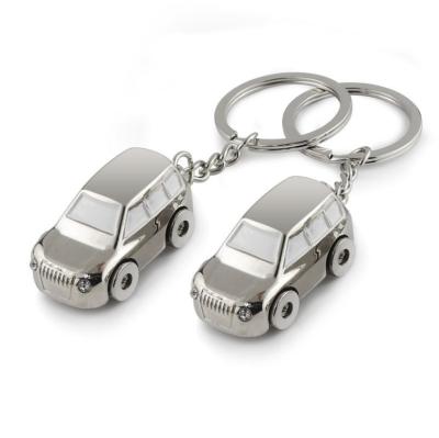 China Customized custom made silver alloy car model metal style shaped custom car key chain key chain car brands logo model for sale