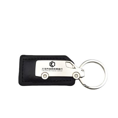 China New Arrivals Leather Key Chain Custom Logo High Quality Leather Keyring Key Chain With Promotional Gifts for sale