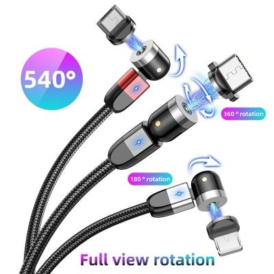 China Wholesale High Quality 540 Rotation Micro Magnetic USB Charging Cable MP3/MP4 Player Cable for sale