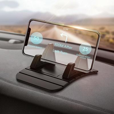 China Universal Portable Non Slip Mat Phone Stand Silicone Mount Car Dashboard Phone Holder For Mobile Phone Holder Accessories for sale