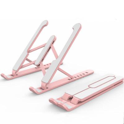 China Factory Price Adjustable Foldable Portable Aluminum Desktop Laptop (Waist) Stand for sale