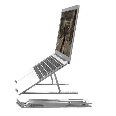 China 2021 Ergonomic Foldable N3 Folding Aluminum Laptop Stand Portable Aluminum Laptop Stand for sale