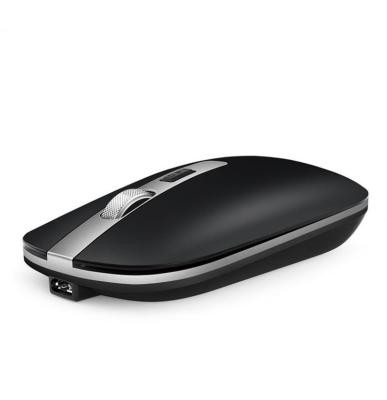 China Best Selling Ergonomic Office Wireless Mouse Silent Charging Black Dual Mode Customizable Wireless Mouse for sale