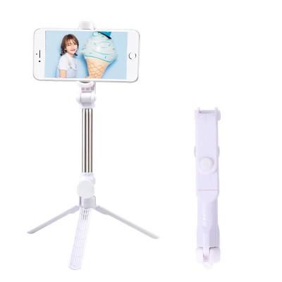 China Portable Wireless Blue Tooth Mini Selfie Stick Smartphone Extendable Universal Tripod for sale