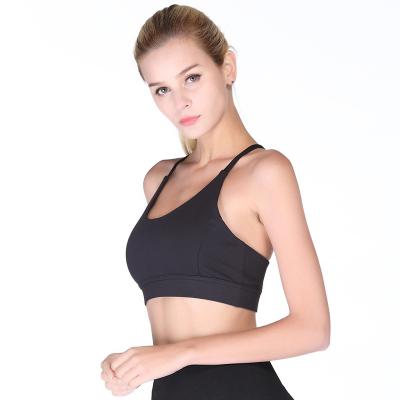 China New Shockproof Breathable Slim Belt Beautiful Back Sports Bras No Running No Steel Ring Sports Bra Yoga Bra Hot Selling Vest for sale