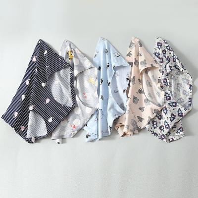 China Lovely Breathable Cute Cartoon Printed Traceless Crotchless One Piece Sheer Panties Youth Size Cotton Medium Girls for sale