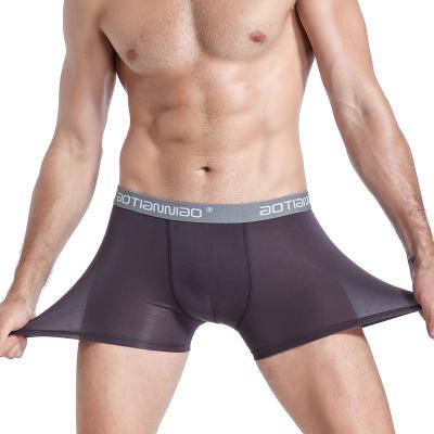 China Modal Medium Men's Modal Underwear Antibacterial Solid Color Simple Men's Underwear Youth Size Sports Breathable Boxer Underwear for sale