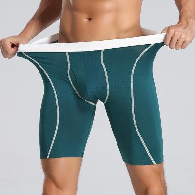 China Wholesale Men's Antibacterial Manufacturer Comfortable Sports Boxers Underwear Big Low-Rise Tight Loose Breathable Boxers Running Shorts for sale