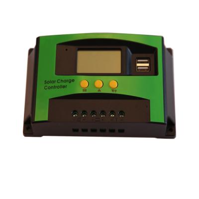 China Charger Controller LCD Display USB Output 12V/24V 10A PWM Solar Charge Controller for sale