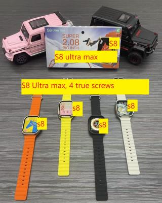 China S8 UltraMax 2.08 Touch Screen Big Screen Smart Watch Genuine Screw Break Bluetooth Call NFC Payment for sale