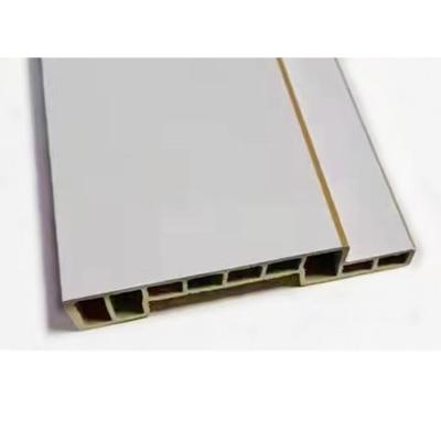 China Modern Wall Plates Decoration Waterproof Materials Double Gold Panel White Line for sale