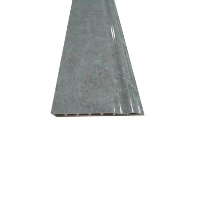 China ST9-1697-1grey Modern Stone PVC Plastic Skirting Board Flooring Skirting Line Wood for sale