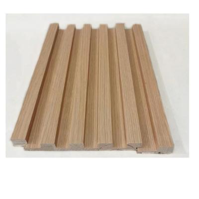 China Modern Bedroom Wall Oak Cladding Panel Wall Cladding Solid Wood Bedroom Interior Decoration Grill for sale