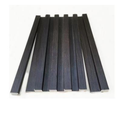 China Cheap wholesale modern price modern smoky oak solid wood wall panel wall panel wpc fluted decking floors for sale