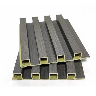 China Modern Wpc 160*25 Composite Plastic Materials Grill Exterior Composite Wall Panel for sale