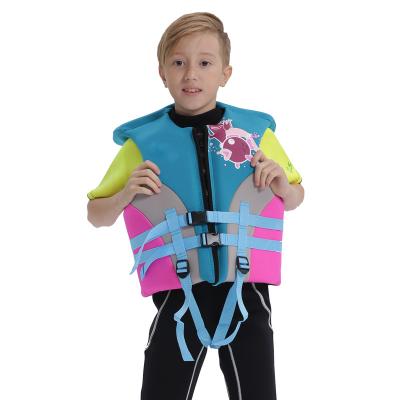 China Reusable Kids Swim Vest Child Float Swimming Vest For Boys Girls Toddler Life Vest Floats Suit Kids Neoprene Life Vest for sale