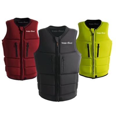 China Sale Neoprene Buoyancy Vest PVC Foam Life Jacket Waterproof Adult Marine Safety Life Jacket With Flame Retardant Pocket Swimming Marine Kayak Life Vest for sale