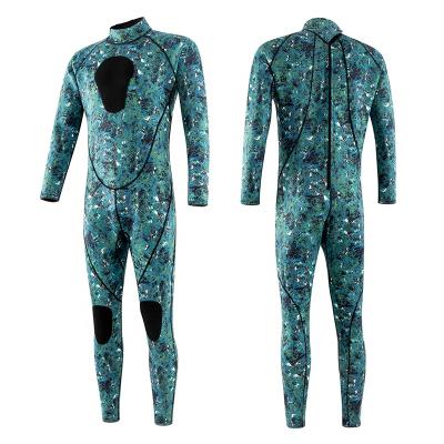 China Best Custom Antibacterial Dive Wetsuit 3mm 4mm 5mm 2pcs Custom Diving Suit Sets Camouflage Neoprene Spearfishing Wetsuit for sale