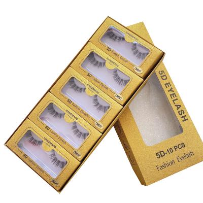 China 3D Double Layered Fan Wholesale Artificial Eyelash 25mm-30mm Lengthened Mink 25mm-30mm Black Eyelash Fluffy Supplier for sale