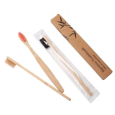 China Japanese bamboo head disposable adult hotel doll small toothbrush disposable toothbrush can engrave logo for sale