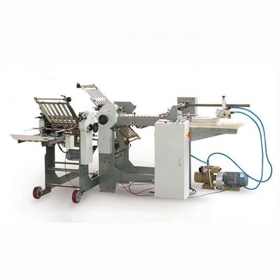 China Factory 340 automatic paper folding machine, high speed wrapping paper folder, fc size paper file folder for sale