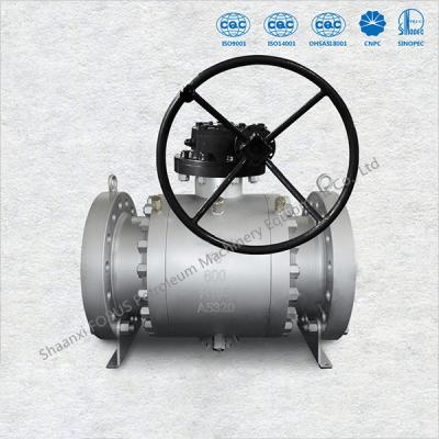 Κίνα Forged Trunnion Ball Valve High Shut Off Sealing Mechanism And Low Torque Operation προς πώληση