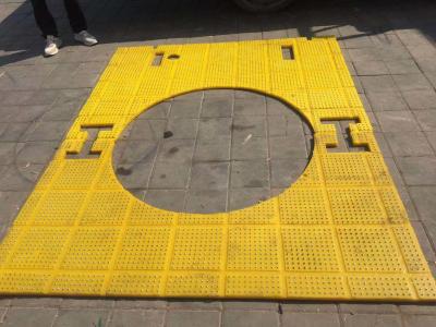 China 27 1/2 inch Anti Slip Mat Rotary Table Yellow Colour 2100MM*1600MM Mat For Drilling Rig for sale