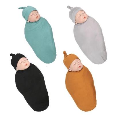 China Maternal and Child Supplies Antibacterial Border Newborn Baby Wrapping Sleeping Bag Blanket Anti-alert Hug Sleep Bag for sale