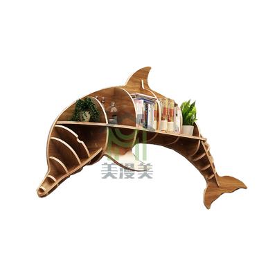 China Small Modern Creative Dolphin Shelf Wall Decoration Nordic Wall Decoration Animal Modeling Pendant for sale