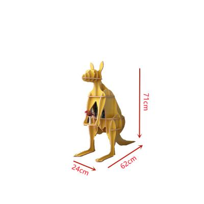 China Creative DIY Liberty Assembly Kangaroo Ornament Cabinet Decoration Small Animal Shelf for sale