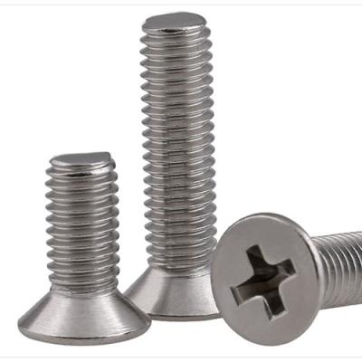 China Stainless steel 304 phillips cross driver countersunk head machine screw 1# 2# 3# 4# 5# 6# 8#10#12# UNC UNF for sale