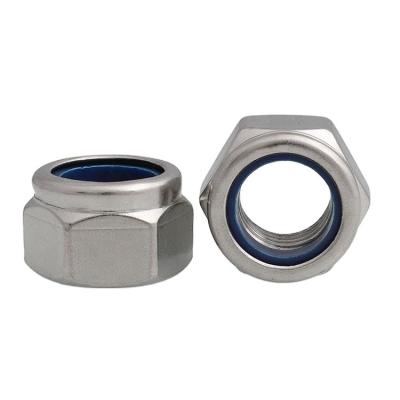 China Hardware Fasteners Carbon Steel Zinc Galvanized Nylon Insert Lock Hex Nylock Nut Nuts Din982 985 zu verkaufen