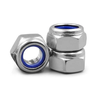 China Nylon Self-lock Nut/ Stainless Nylon Insert Lock Nut/ Galvanized Nylon Insert Lock Hex Nut Manufacturer for sale