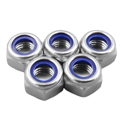 China Wholesale Lower Price Betel Cashew Self Locking Hex Nut Carbon White OEM Head Steel Hexagon Surface Finish Color Material Zinc for sale