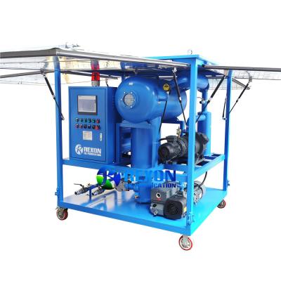 Китай Double-Stage Vacuum Dielectric Oil Filtration Machine with Gas Spring Support Rod Type Weather-proof продается