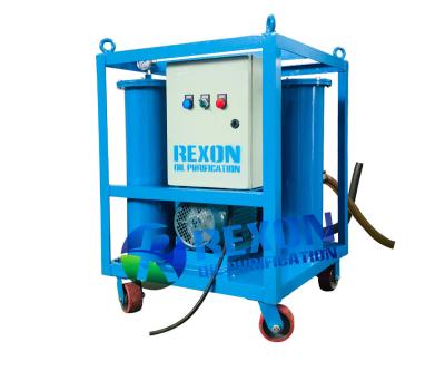 China Small Portable Oil Filtration and Purification Machine with Frame Structure and Lifting Holes zu verkaufen