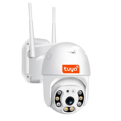 China NIGHT VISION Tuya app smart wireless wifi ptz mini domed night day night vision 2way transceiver H.264 sd cloud cloud storage ip camera 1080p for sale