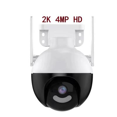 China Newest 360 degree 2mp 3mp 4mp PAN-TILT 2022 180 degree ICSEE AI camera wide angle human wireless wifi detection PTZ outdoor IP camera for sale