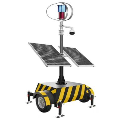 China Solar Face Recogintion Trailer AI Face Recognition Portable CCTV Wind Turbine and Solar Hybrid Powered 22X to Zoom Outdoor Security CCTV System for sale