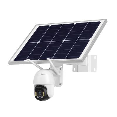 China NIGHT VISION 24/7 4G 2MP Night Vision Outdoor Solar Camera Two Way Audio Waterproof PTZ Motion Detection Solar Camera for sale