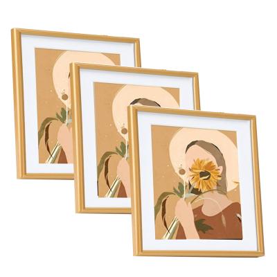 China Wall Hanging Metal Picture Frame 4X6 5X7 6x8 8x10 Aluminum Picture Frame Decor Aluminum Picture Frame Display Frame Metal Elegant Home Picture Frame for sale