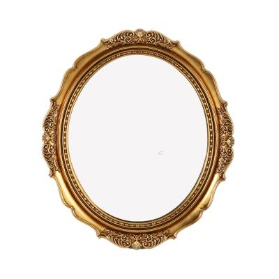 China Europe Martket Hotsale Metal Profile Bath Mirror Vintage Wall Mounted Mirror Home Decor Mirror Antique Gold Design View Display Decoration Mirrors for sale