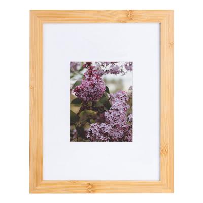 China Eco-Friendly Wholesales Natural Bamboo Photo Frame Floating Mat 8x10/8x10 To 6x8 for sale