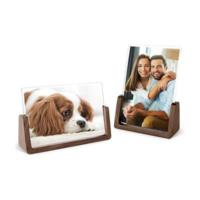 China Eco-friendly Europe Market Hotsale Wood Picture Frame Nordic Home Decor Frameless Tabletop Frame View for sale