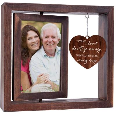 China Eco-Friendly Gifts American Table Top Mother's Day Solid Wood Vintage Style Vintage Style Home Decor Photo Picture Frame for sale