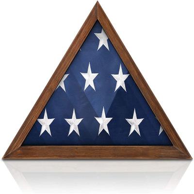 China Small Home Furniture American Style Home Furniture American Storage Box Best-selling Market View Display Decoration Flag Wooden Showcase For Wall Mounted for sale