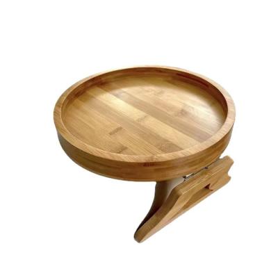 China American Small Furniture Home Decoration Storage Best-selling Market Sofa Arm Tray Wooden Bamboo Table for sale