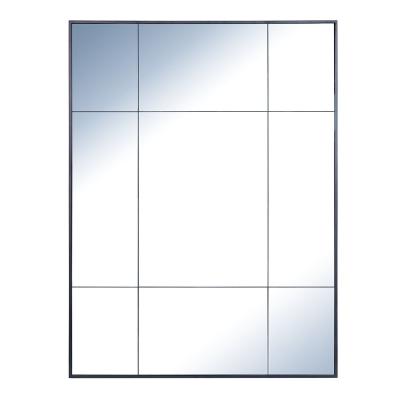 China 120x90 Wall Mirror Eco-Friendly Decorative Window Wall Mirrors Rectangle Farmhouse For Living Room Bedroom Entrance Bathroom Mirror for sale