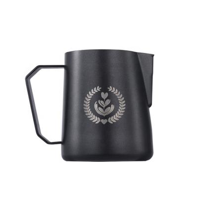 China Sustainable High Quality Custom Logo 350ml 600ml Stainless Steel Coffee Milk Jug for sale